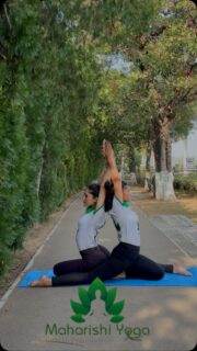 The yoga 🧘‍♂️ pose shown in the image is likely the Partnered *Cobra Pose,* a variation of the *Bhujangasana or Cobra Pose.* In this pose, two people sit back-to-back with their legs folded and feet touching, then extend their torsos and arms upwards and slightly backward, pressing their palms together. The Partnered *Cobra Pose* offers several benefits, including:
✨*Improved posture*: Helps to open the chest and shoulders, counteracting the effects of prolonged sitting.
✨*Increased flexibility*: Stretches the spine, chest, and shoulders, improving overall flexibility.
✨*Strengthened back muscles:* Engages the muscles of the back, promoting strength and stability.
✨*Enhanced balance and coordination:* Requires coordination and balance between partners, promoting body awareness.
✨*Deepened connection:* Encourages communication and trust between partners, fostering a sense of connection.
✨*Stress relief:* Promotes relaxation and stress reduction by opening the chest and allowing for deeper breathing.
✨*Improved digestion:Stimulates the abdominal organs, aiding in digestion.
.
.
.
.
.
.
.
.
.
#yoga
#fitnessmotivation
#yogainspiration
#groupyoga
#coupleyoga
#yogalove
#yogalifestyle
#love
#sukhna
#sukhnalake
#chandigarh